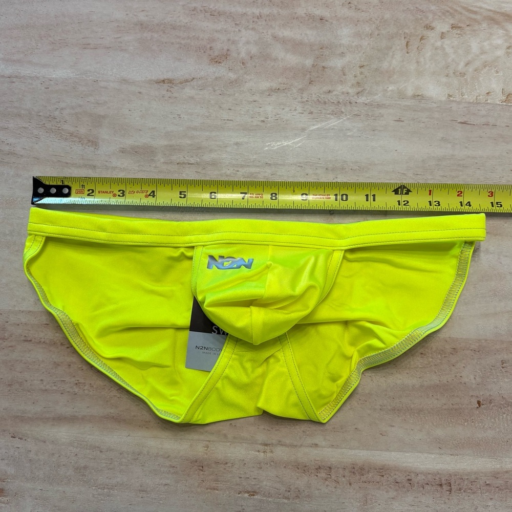 N2N BODYWEAR Neon Yellow Celebration Bikini Swimsuit - Picture 10 of 11
